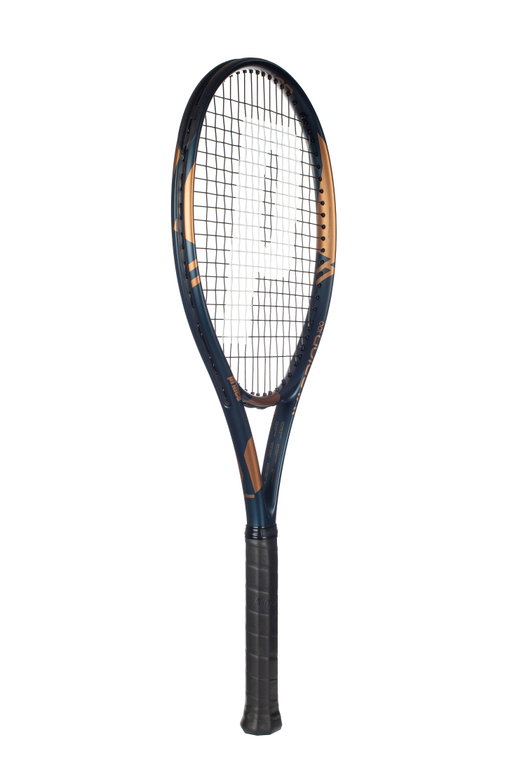 Prince Tennisschläger Warrior 100in/265g/Jugend/Freizeit blaugrau/bronzebraun - besaitet -